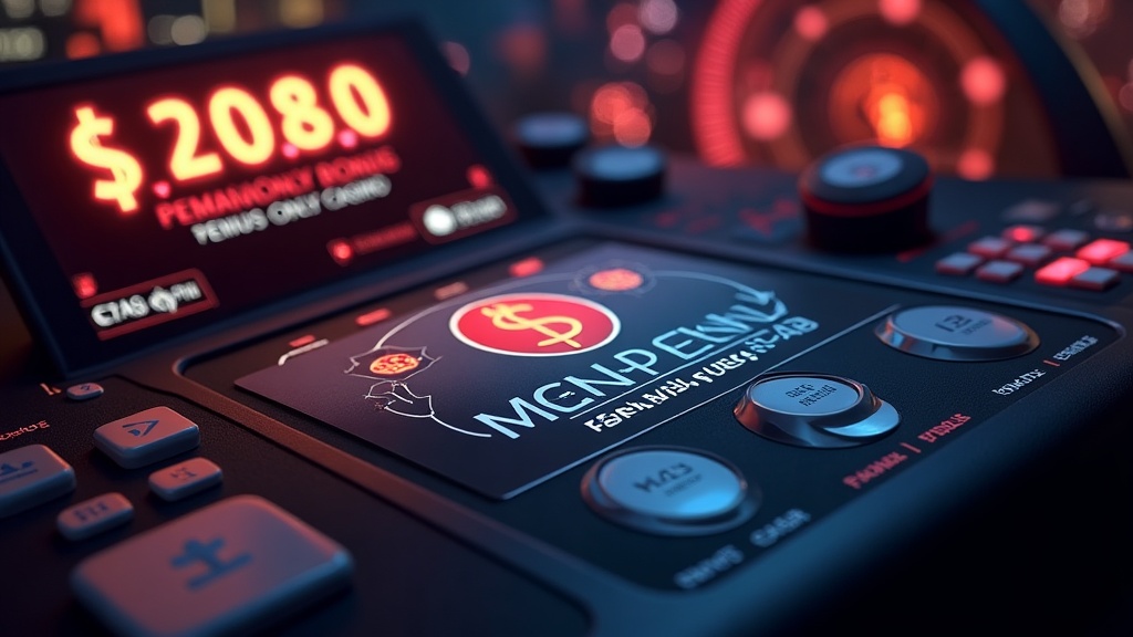 Personalised customer-only bonus cards on a dark casino dashboard